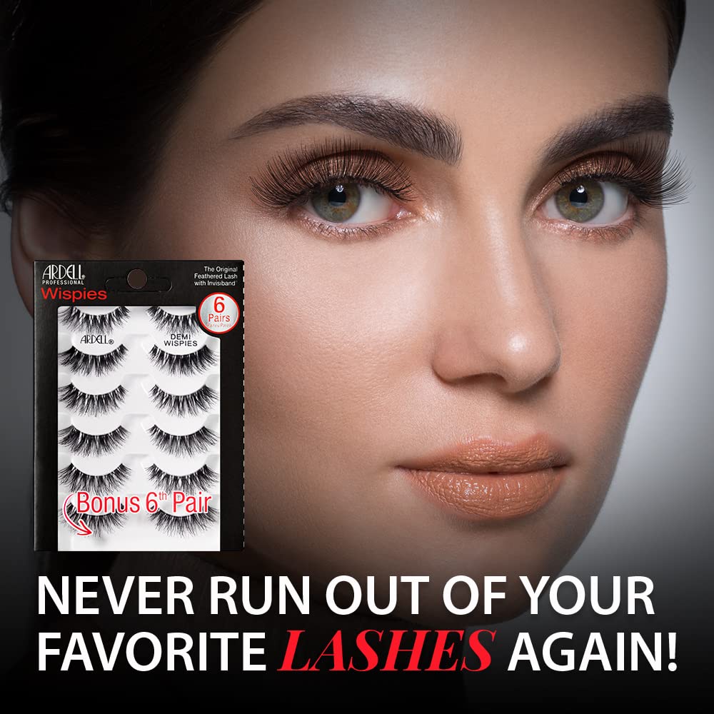 Ardell Invisiband comfort provides an undetectable lash line.