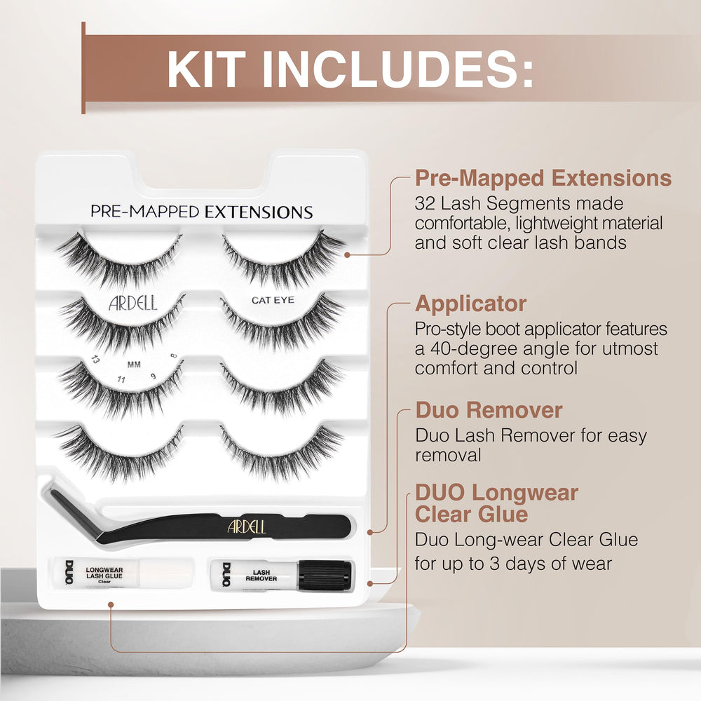 Ardell Invisiband lightweight lashes blend along the lash line.