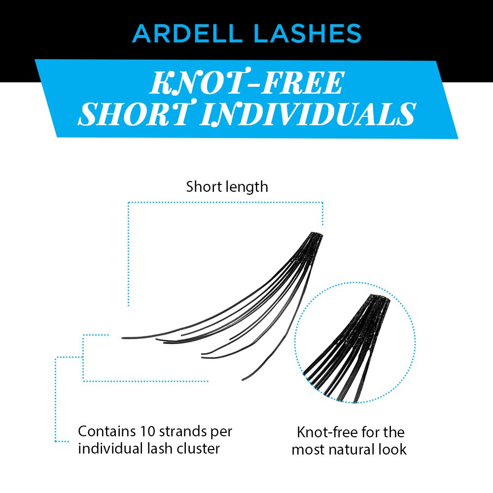 Ardell knot-free invisiband close-up blends with natural lashes.