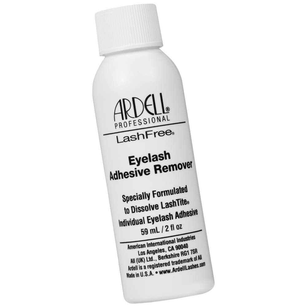 Ardell LashFree remover bottle with precise pour supports clean lash glue removal.