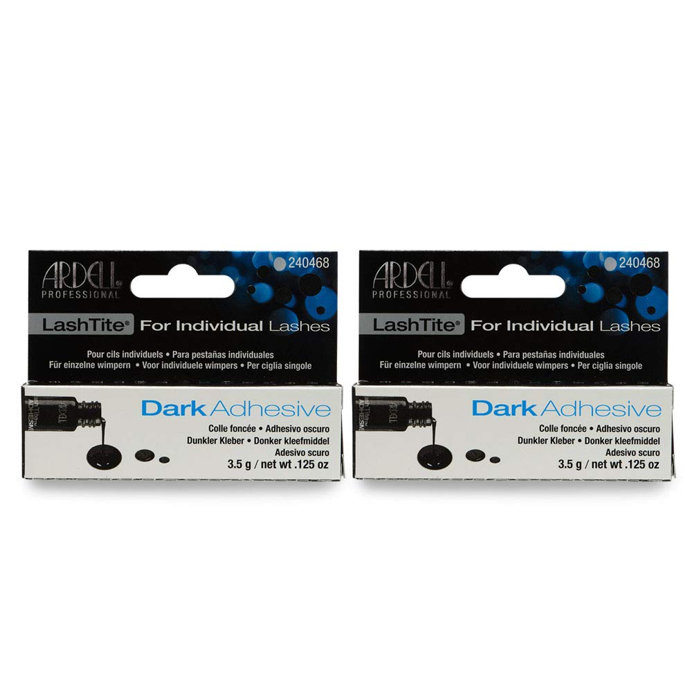 Ardell LashTite adhesive dark bottle for secure, long-lasting lash extensions.