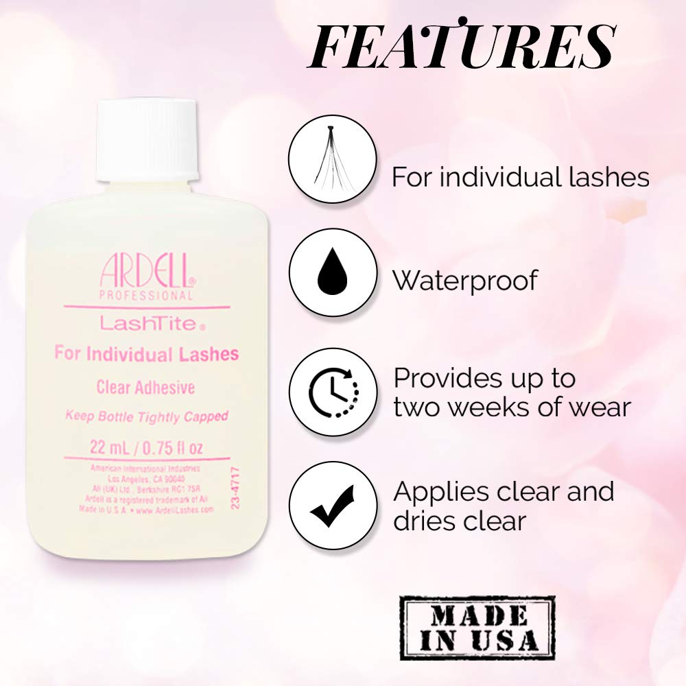 Ardell LashTite waterproof hold keeps lashes in place all day.