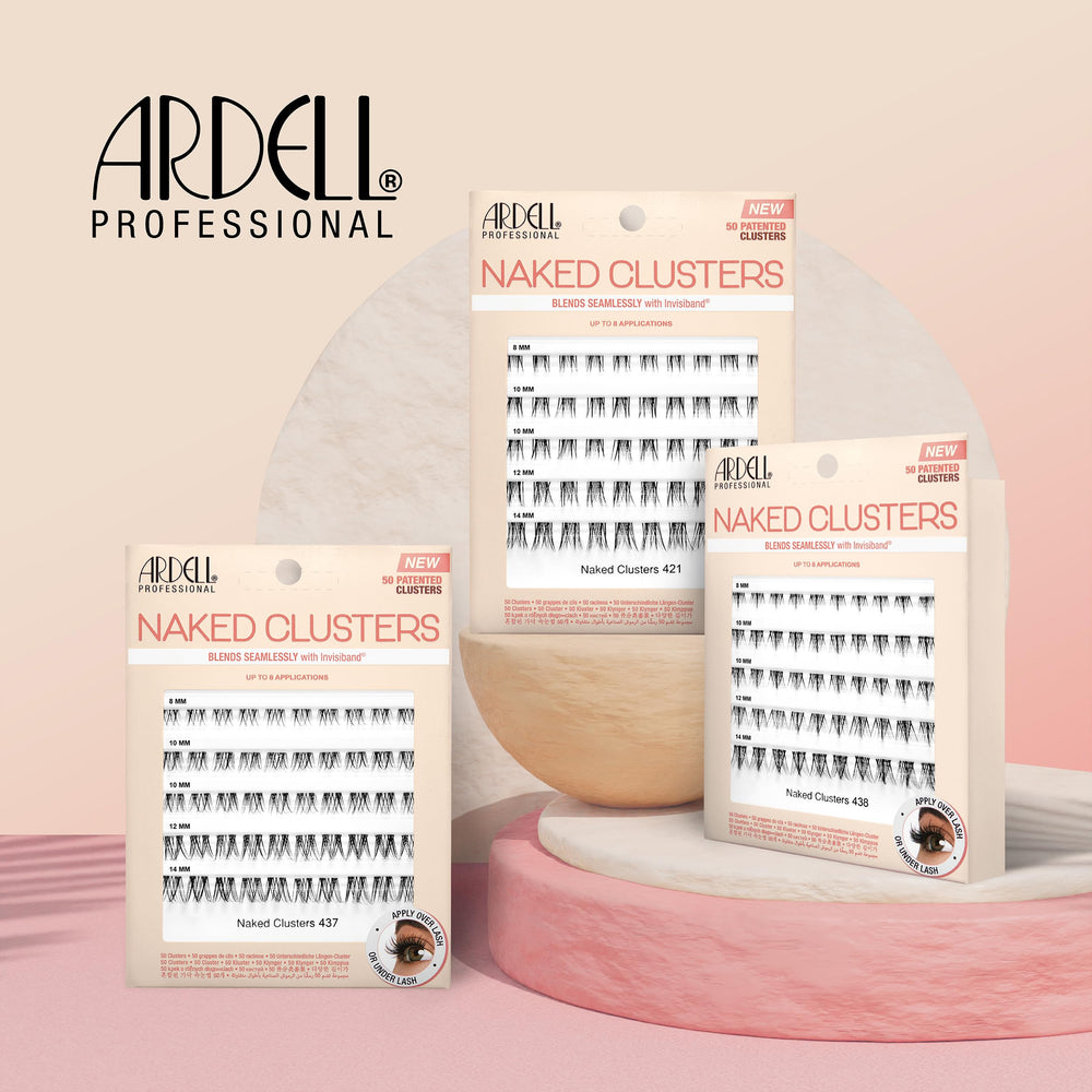Ardell Naked Clusters 421 soft, lightweight fibers for comfortable wear.