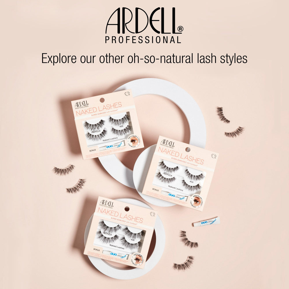 Ardell Naked Lashes 420 day-to-night transition with natural drama
