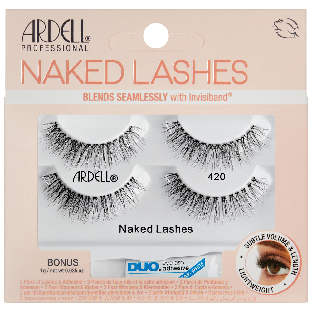Ardell Naked Lashes 420 natural-volume strip lashes for everyday wear