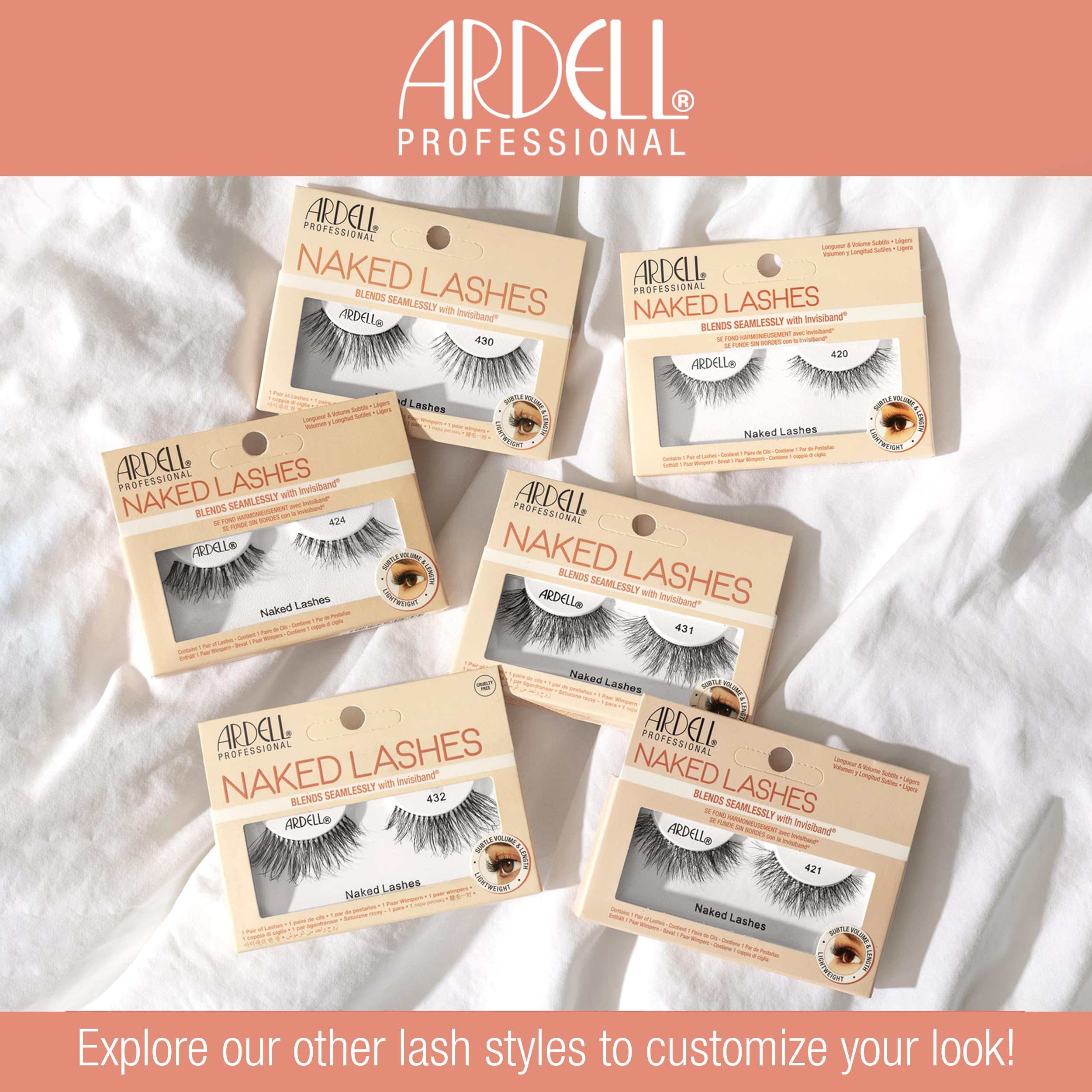 Ardell Naked Lashes 421 featherweight comfort for all-day wear.