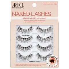Ardell Naked Lashes 422 packaging demonstrating a four-pair bundle for versatile daily looks