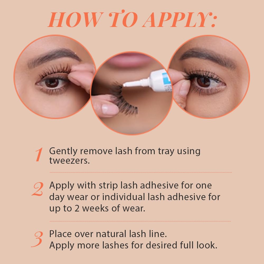 Ardell Naked Lashes 423 four-pack compartments keep lashes shaped and ready