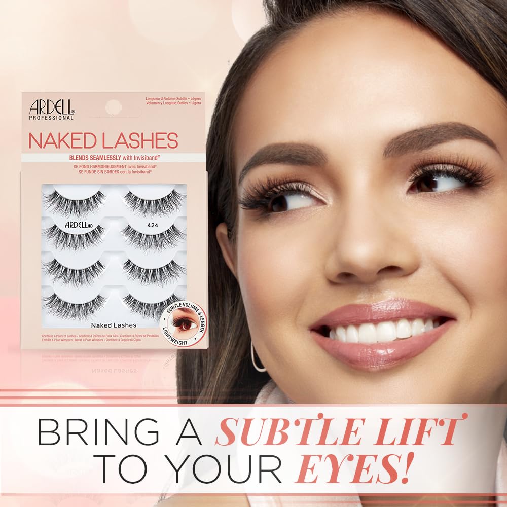 Ardell Naked Lashes 424 Subtle volume for brighter eyes.