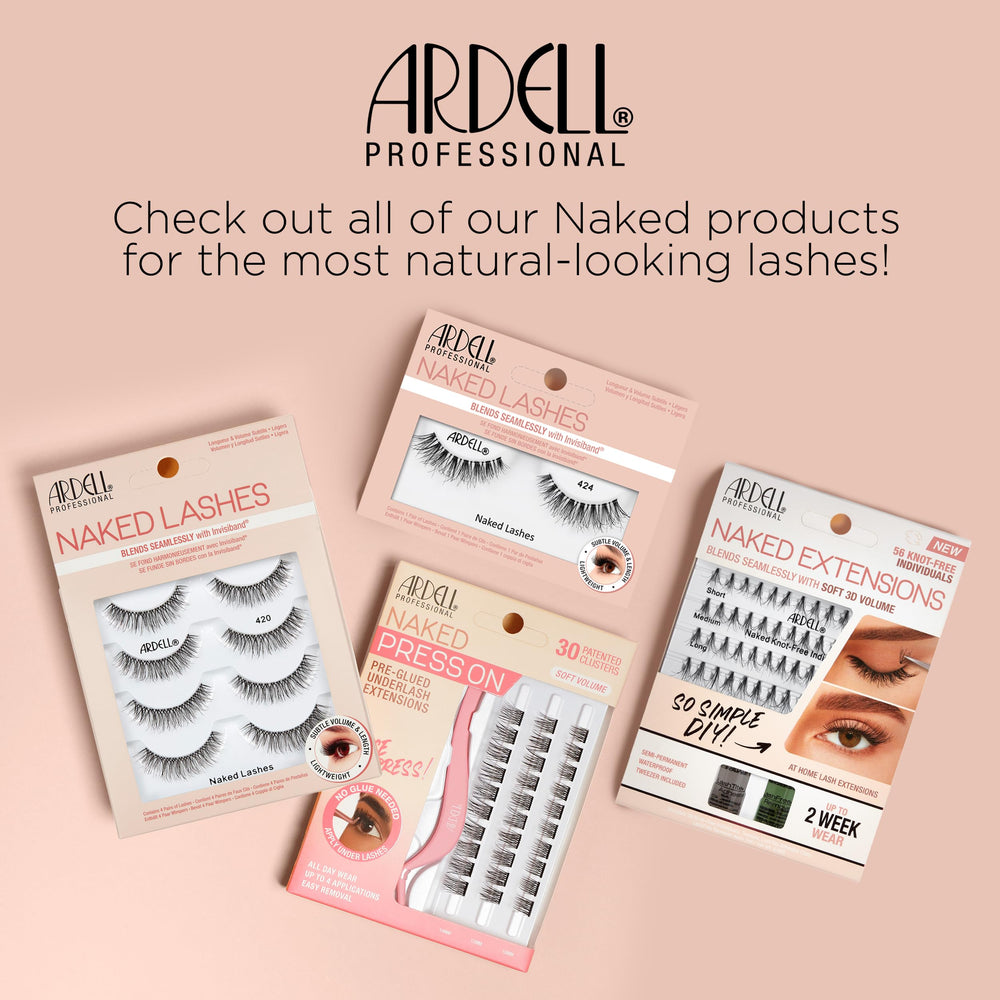 Ardell Naked Lashes 427 4-pack display for convenient daily options.