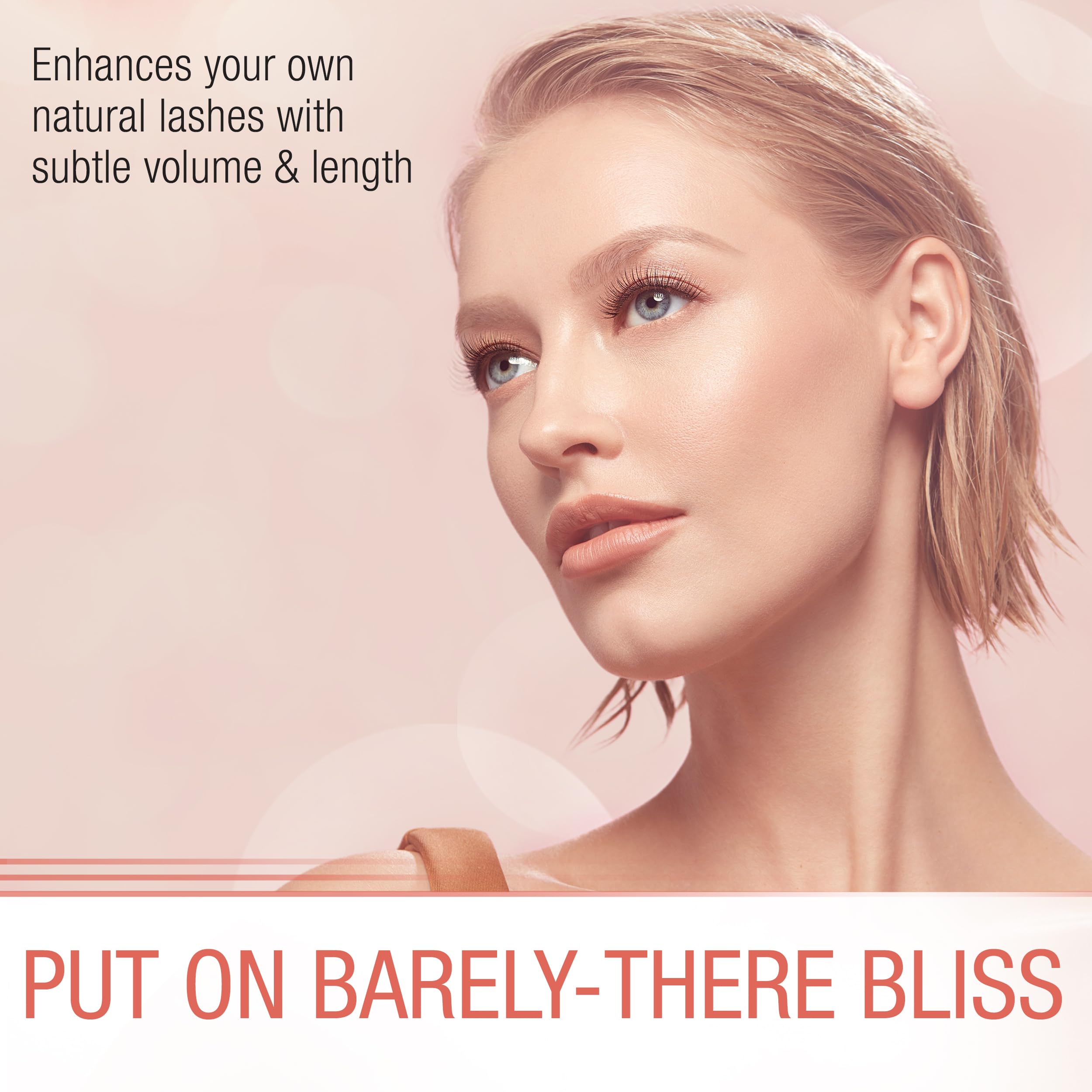Ardell Naked Lashes 427 Length focus creates eye-opening effect.