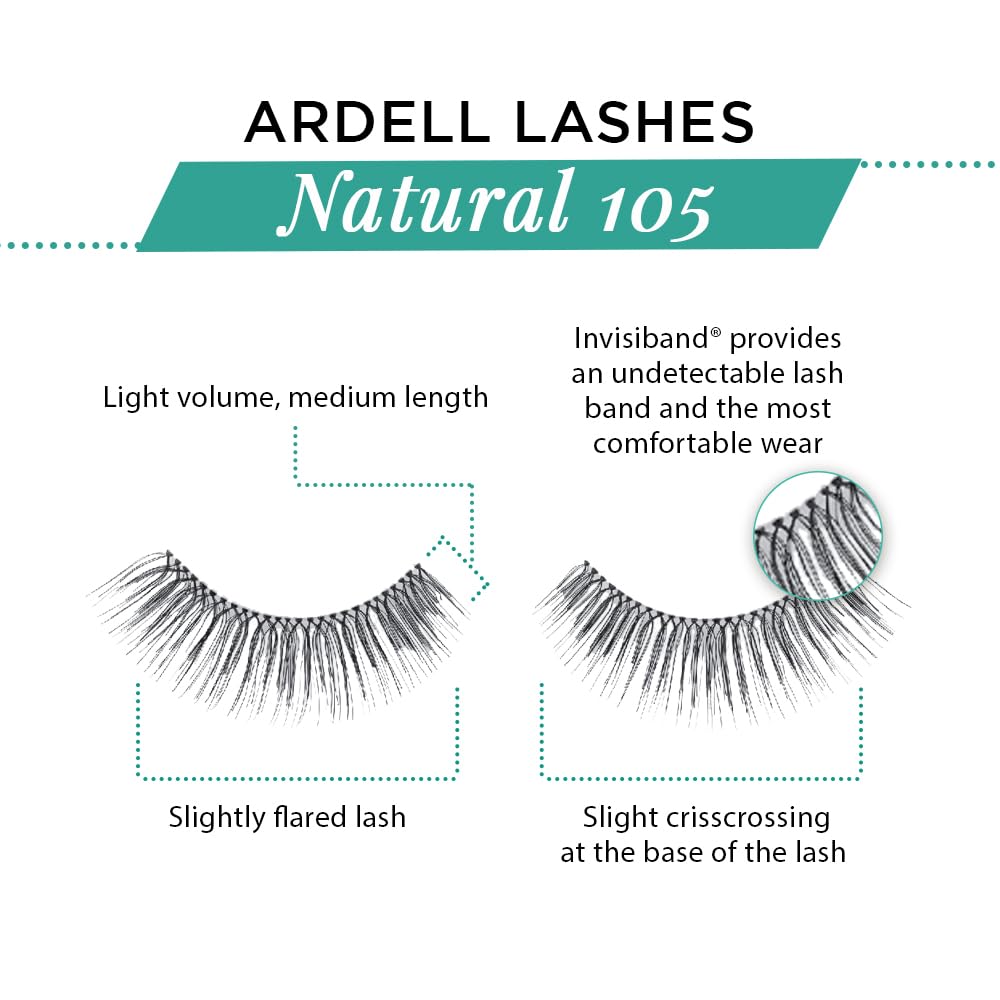 Ardell Natural 105 six-pairs pack offers daily wear options.