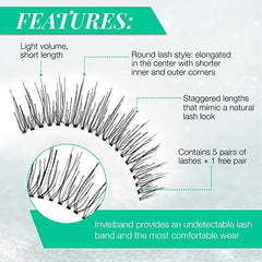 Ardell Natural 110 rounded lash silhouette for a balanced shape.