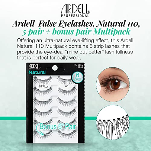 Ardell Natural 110 soft human hair fibers for a natural look.