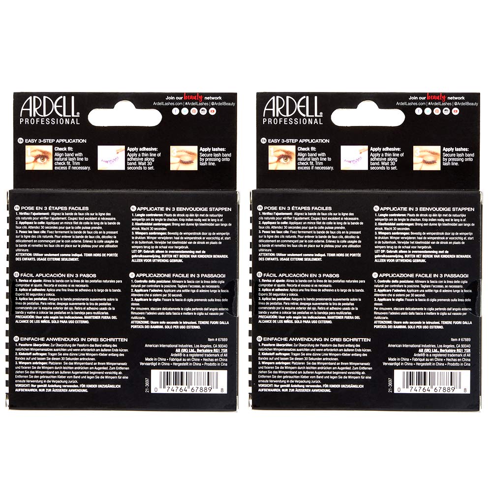 Ardell Natural Look Mega Volume 252 crisscross detail adds dimension.