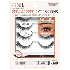 Ardell pre-mapped cat-eye lashes for precise placement and dramatic outer corners.