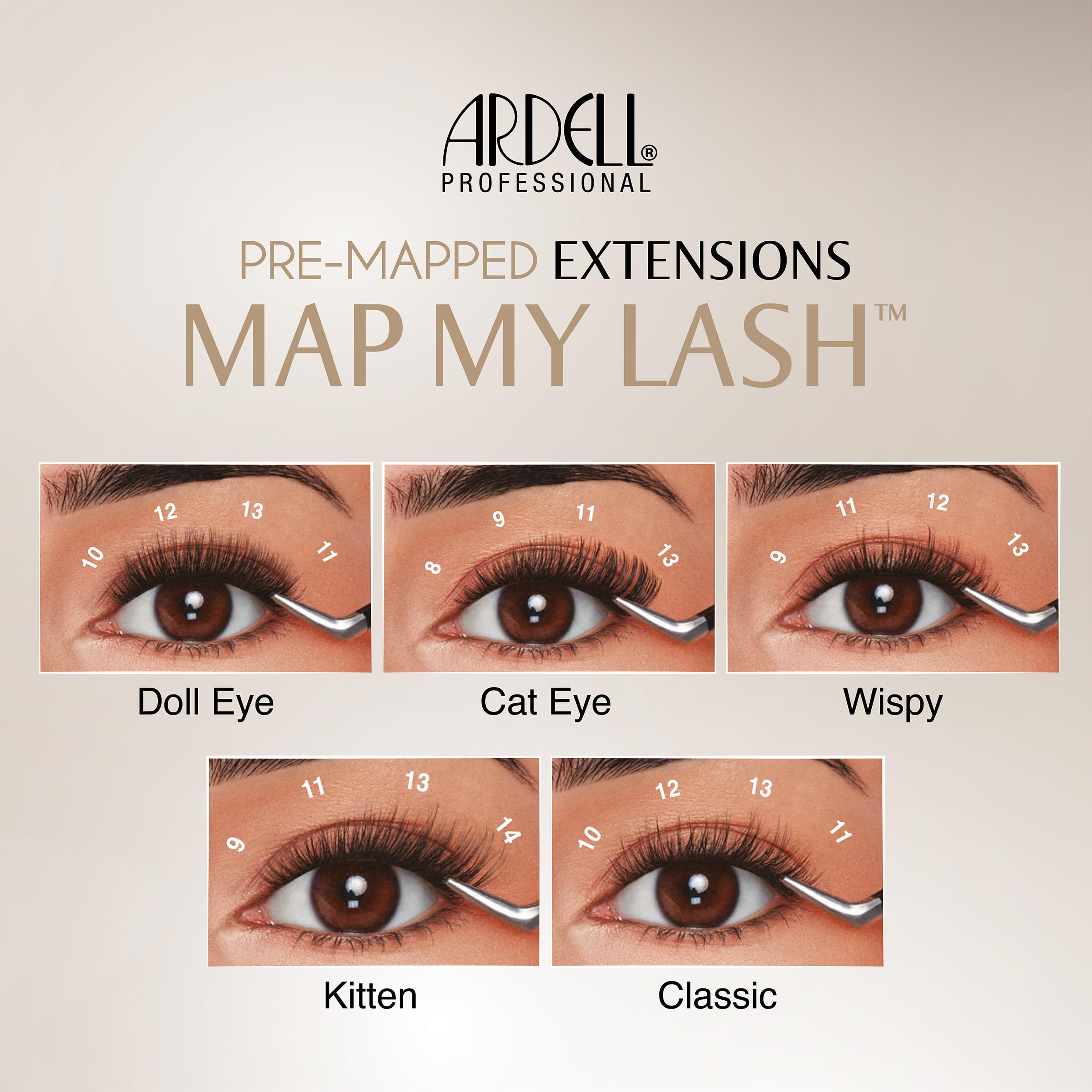 Ardell final wispy lash look on model for natural enhancement