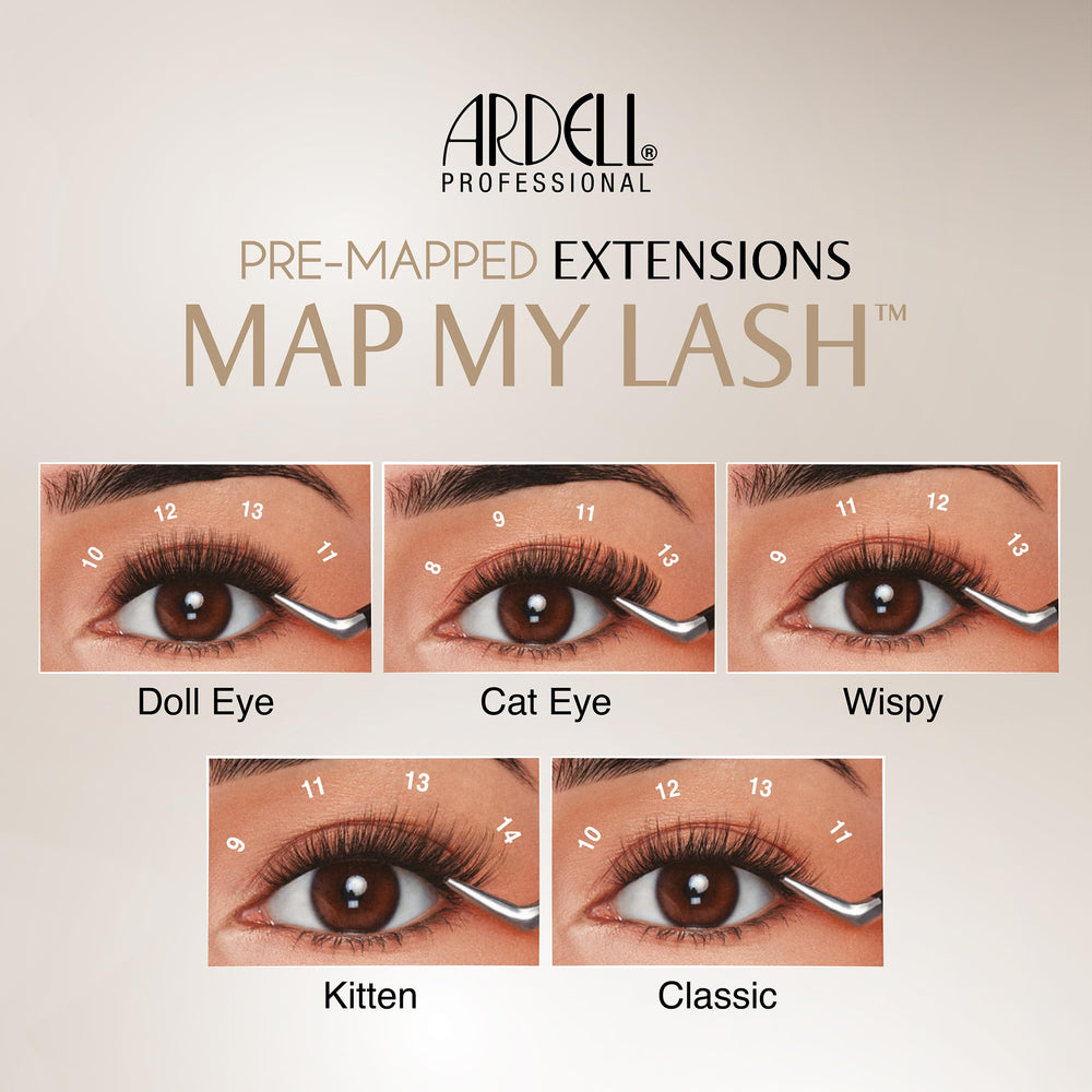 Ardell final wispy lash look on model for natural enhancement