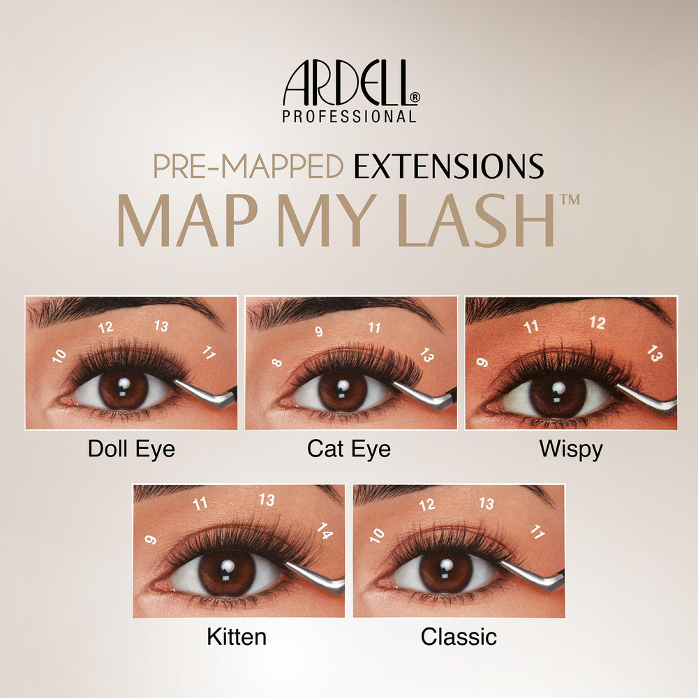 Ardell full-volume look with lightweight fibers for comfortable wear.