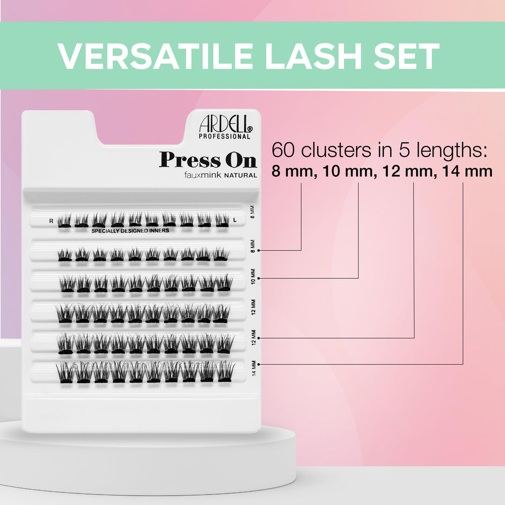 Ardell Press On Fauxmink Natural 60ct underlash-application for seamless band-free wear