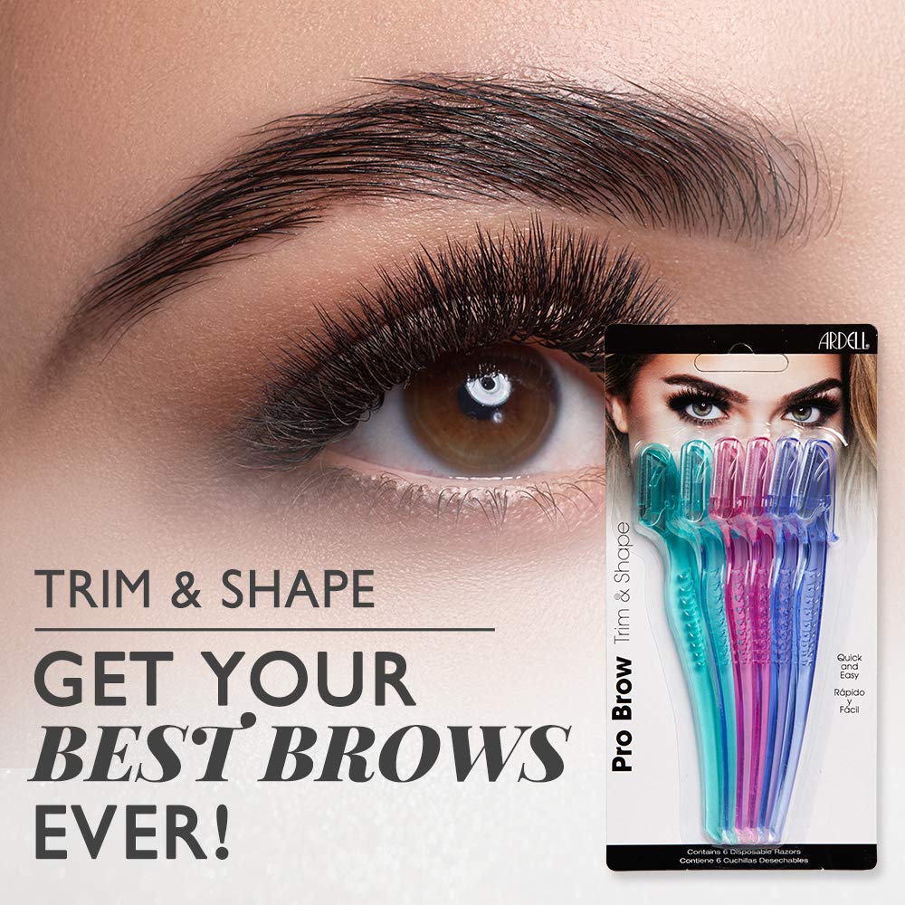 Ardell Pro Brow Trim & Shape closeup blade highlights precision for delicate facial hair.