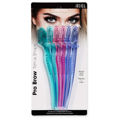 Ardell Pro Brow Trim & Shape razor cover shown for tidy storage and travel-ready grooming.