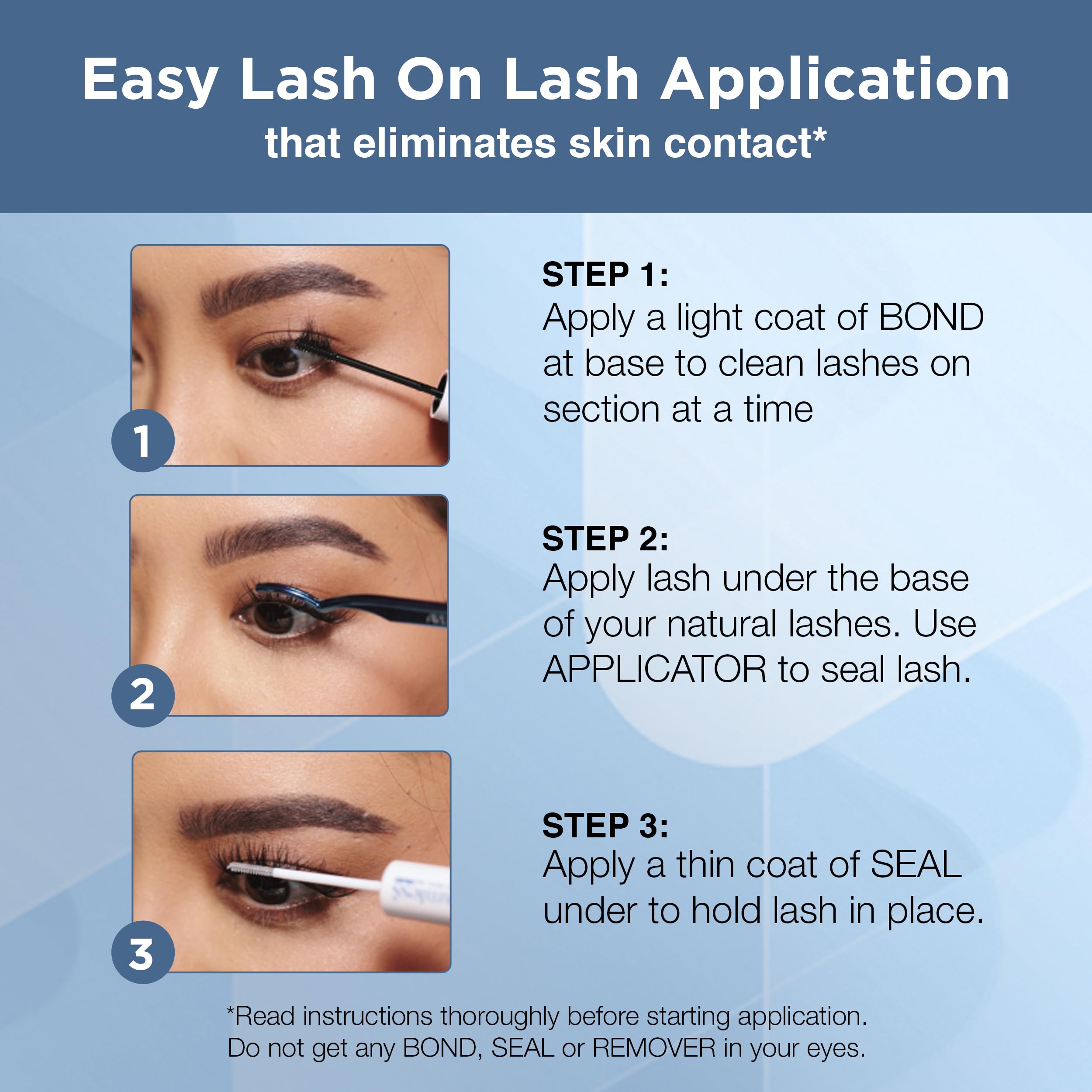 Ardell Seamless Naked Underlash knot-free blend creates a seamless lash line