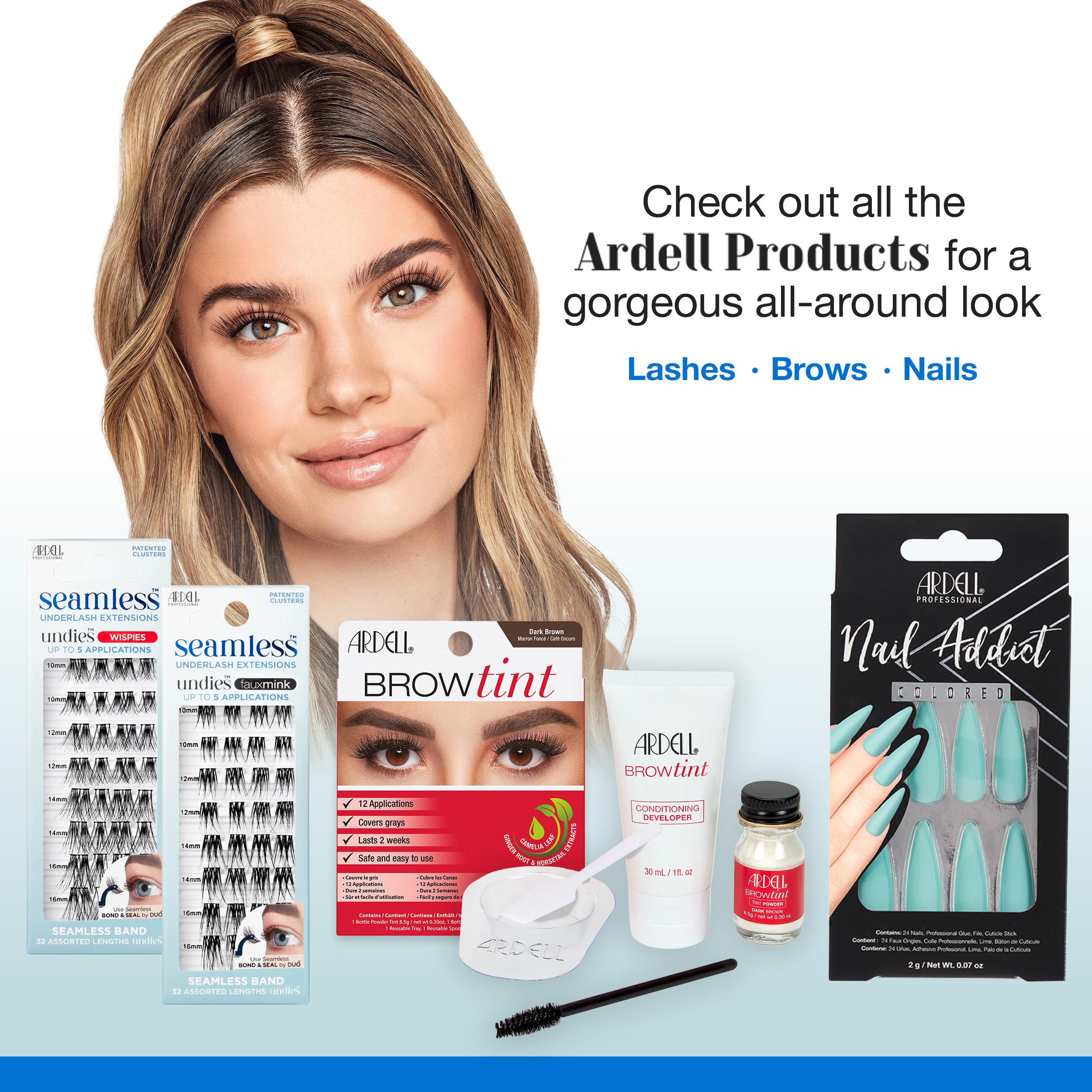 Ardell Seamless Underlash Bond and Seal remover-compatible design eases removal when desired.
