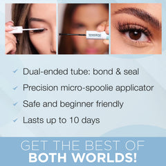 Ardell Seamless Underlash Bond and Seal on underlash extensions suggests secure natural-feel bonding.