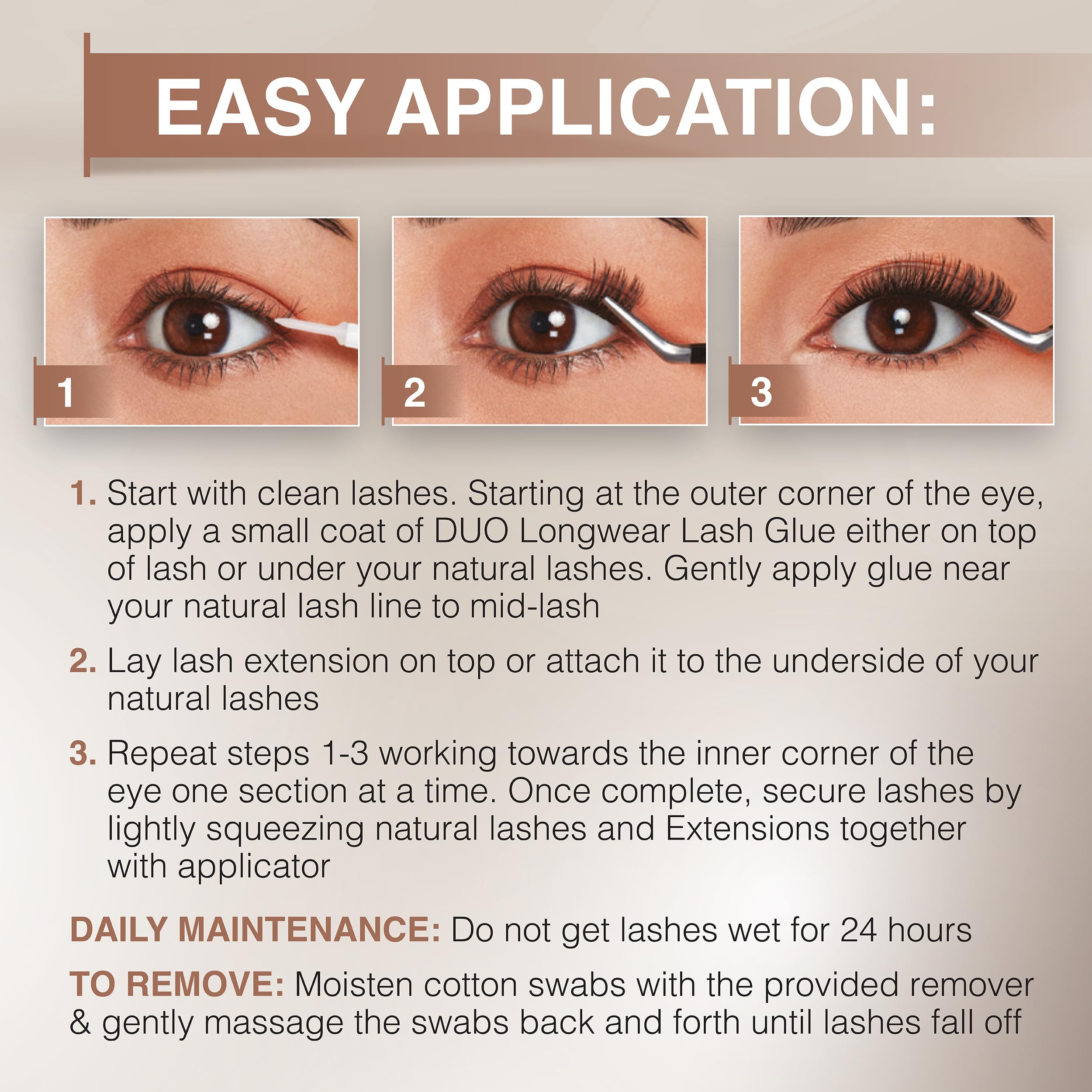 Ardell segmented lash strips for easy, bold cat-eye definition.