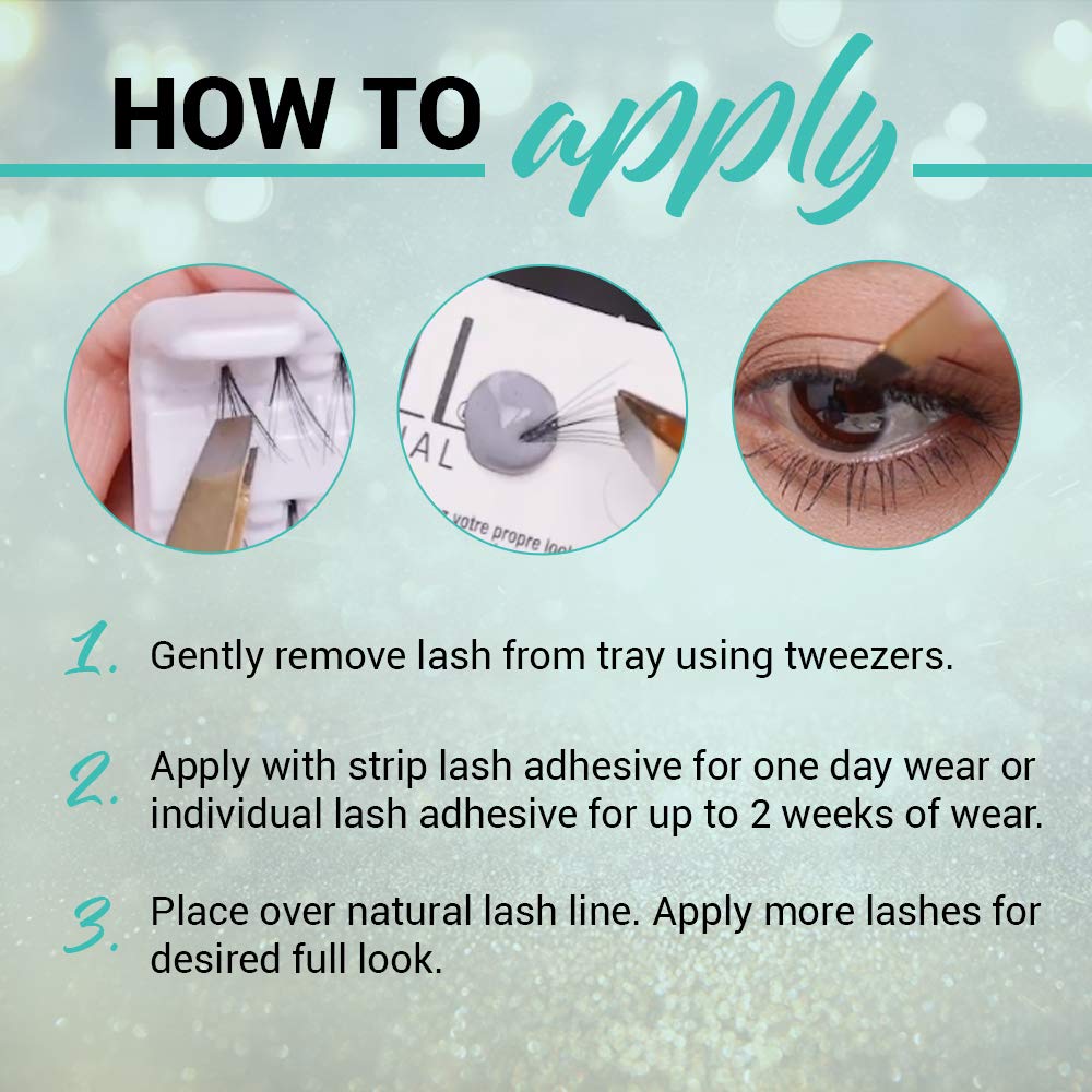 Ardell Soft Touch Trios worn on eye demonstrating lightweight comfort and blend