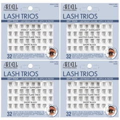 Ardell Soft Touch Trios Short Black lashes close-up showing natural blend and subtle lift