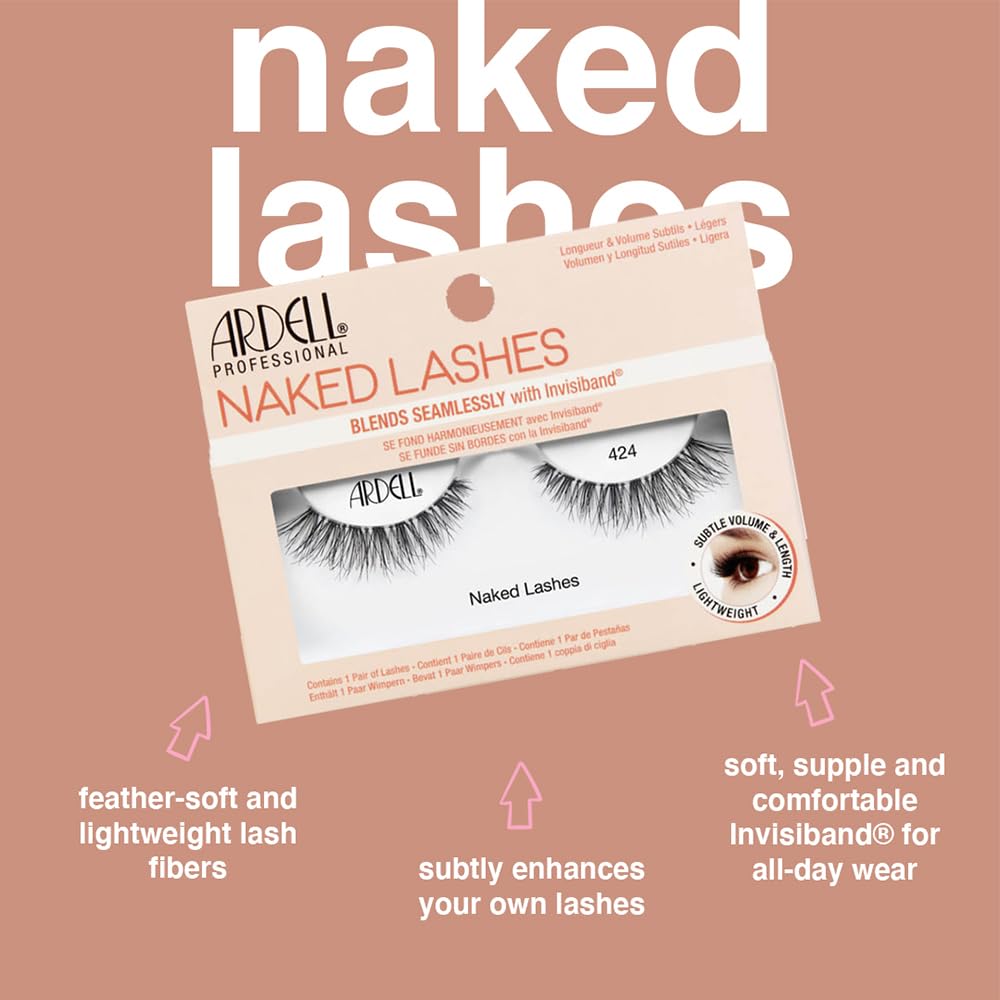 Ardell Naked 424 two-pack set provides versatile lash options.