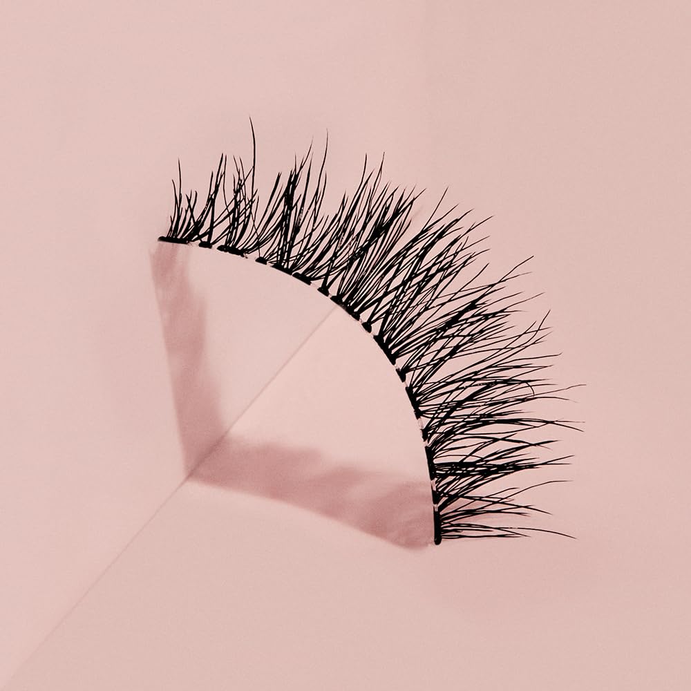 Ardell Naked 424 soft-weightless lashes with Invisiband comfort.