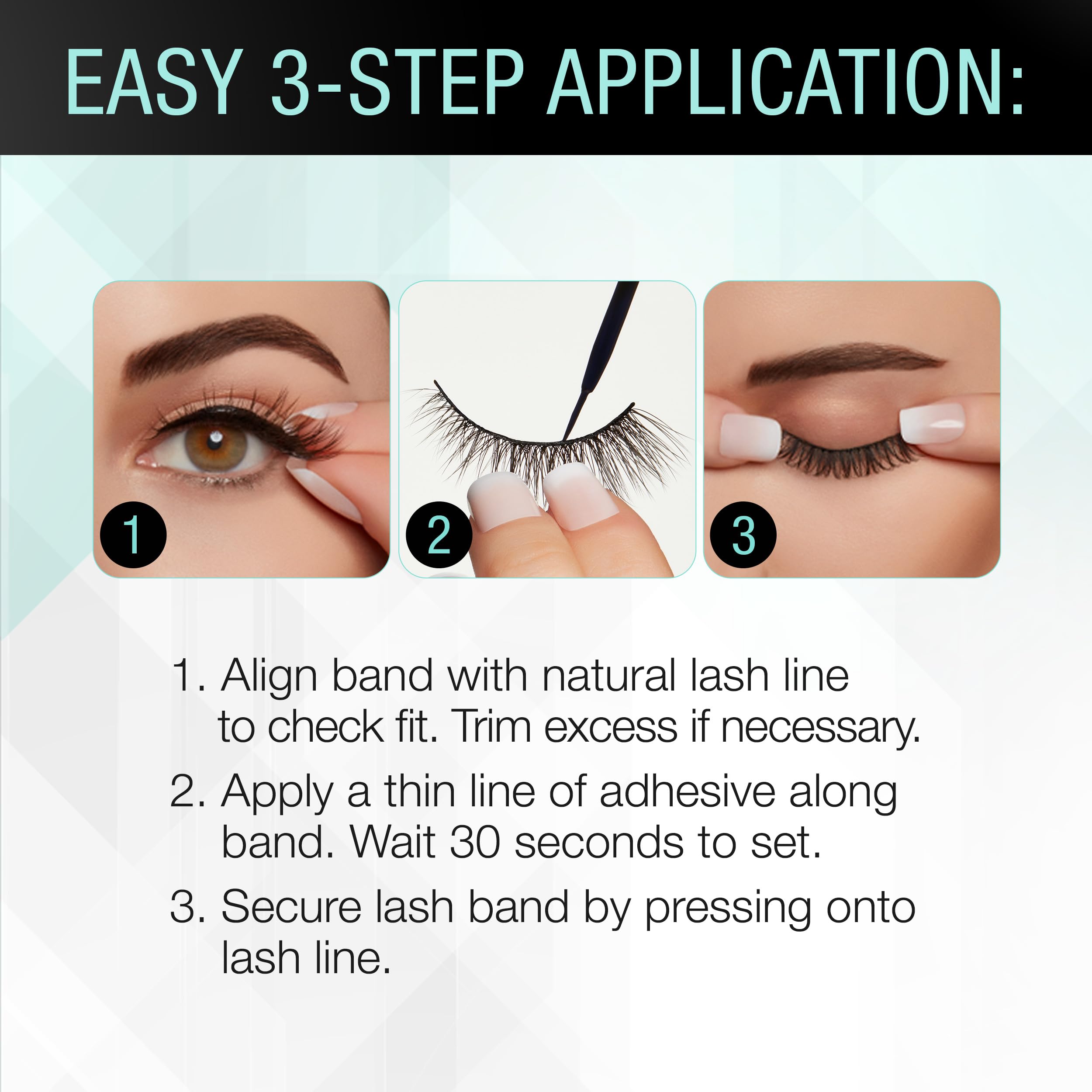Ardell Strong Hold Lash Glue 1-pack packaging for quick setup.