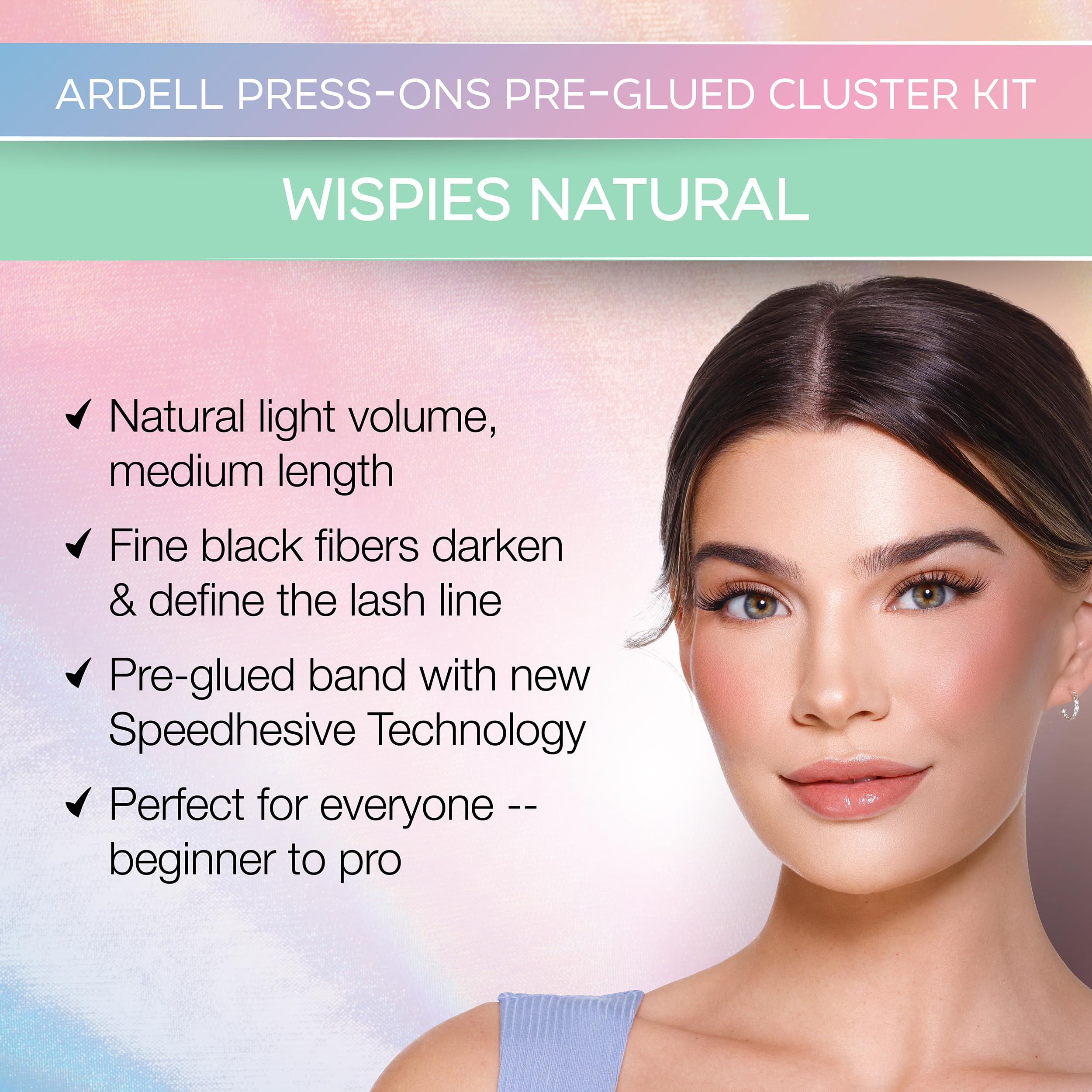 Ardell Underlash application view shows hidden bands for a seamless finish.
