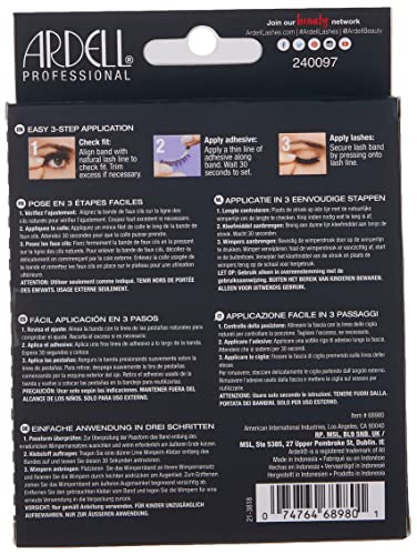 Ardell Wispies feathery-center lashes enhance eye opening on most eye shapes.
