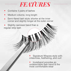 Ardell Wispies easy-application lashes for DIY enthusiasts seeking quick upgrade.