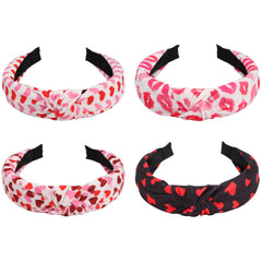 Ardorchid Valentines headband with red heart shape for stylish Valentine look.