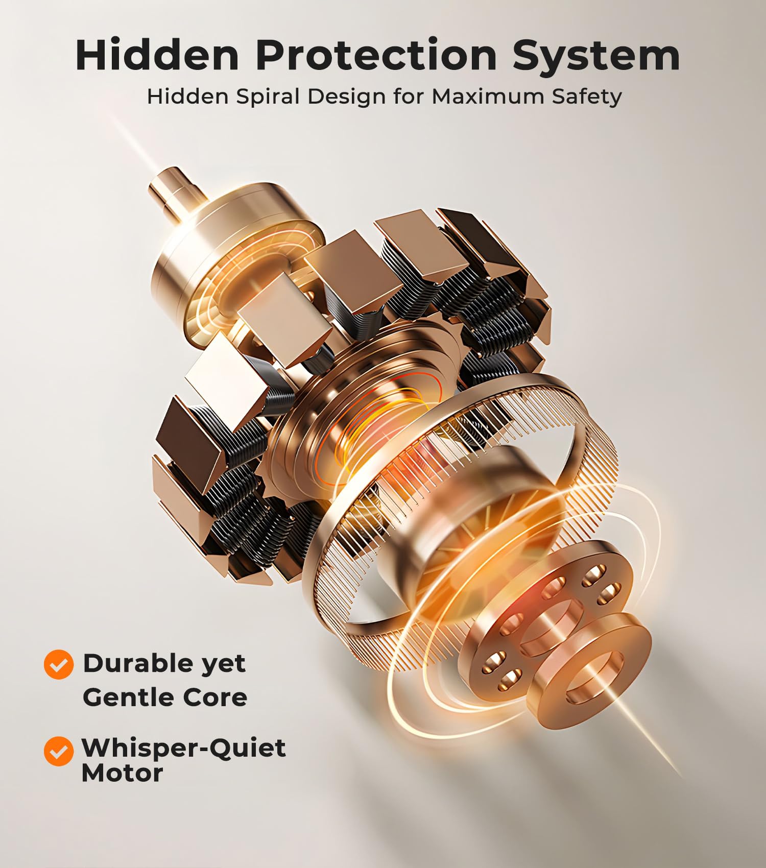 AREDAN hidden-blade design minimizes skin contact for safety