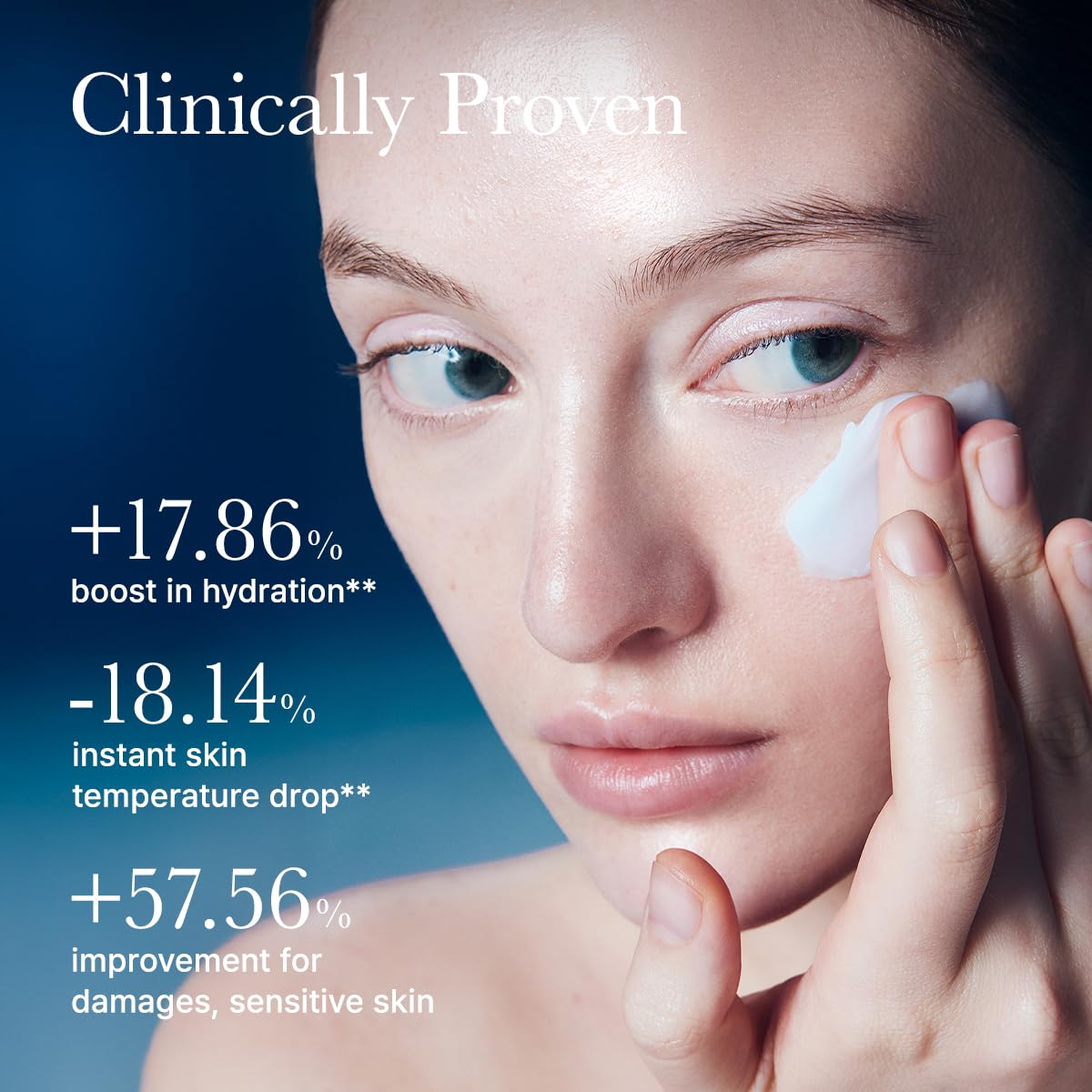 ARENCIA Deep Water Surge Cream texture closeup non-greasy finish