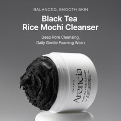 ARENCIA exfoliating texture close-up shows gentle cleanse and moisture-friendly feel.