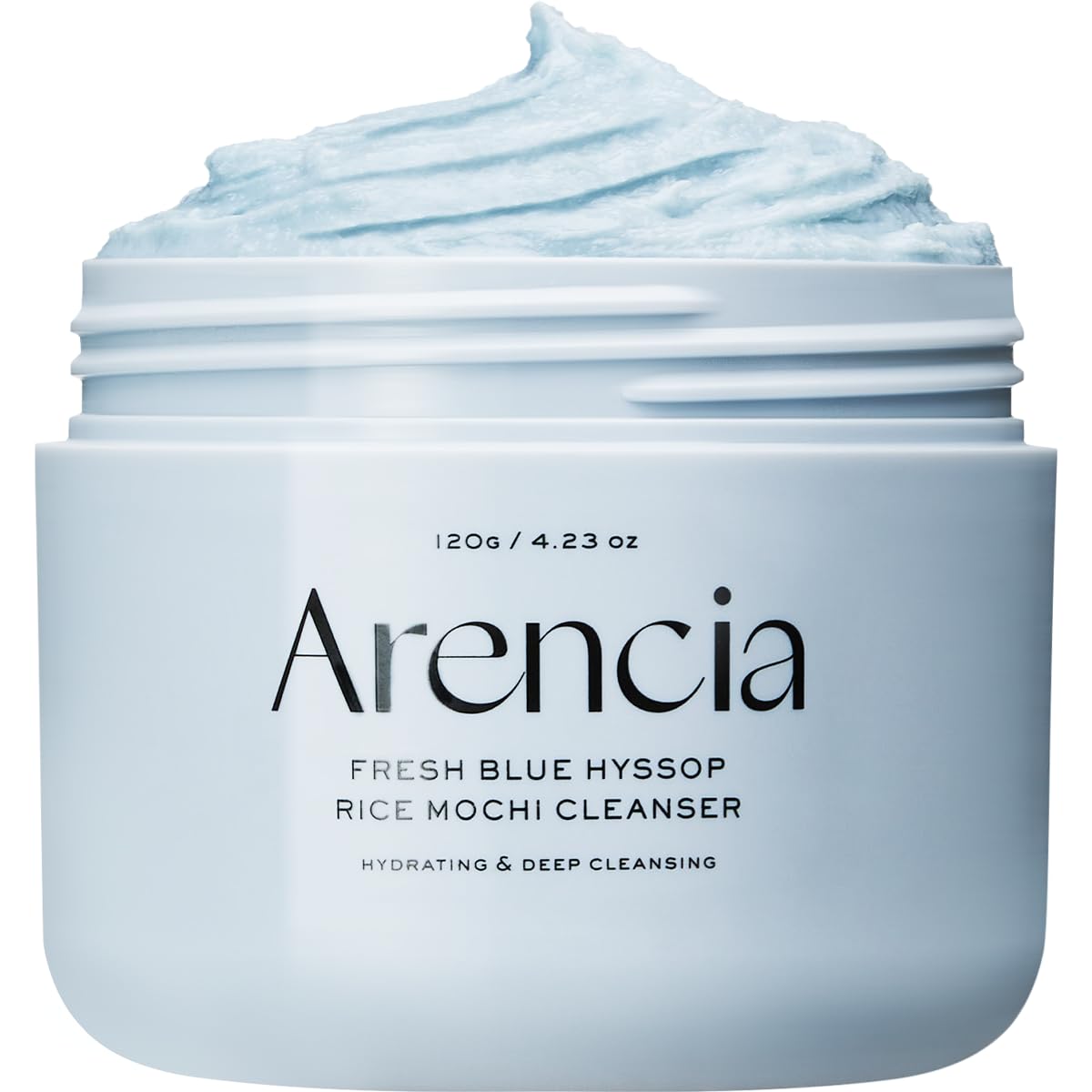 ARENCIA exfoliante de hisopo en botella para limpieza suave y efectiva.