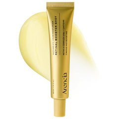 Arencia Retinal Booster Shot Serum, botella verter para una aplicación suave en la noche.