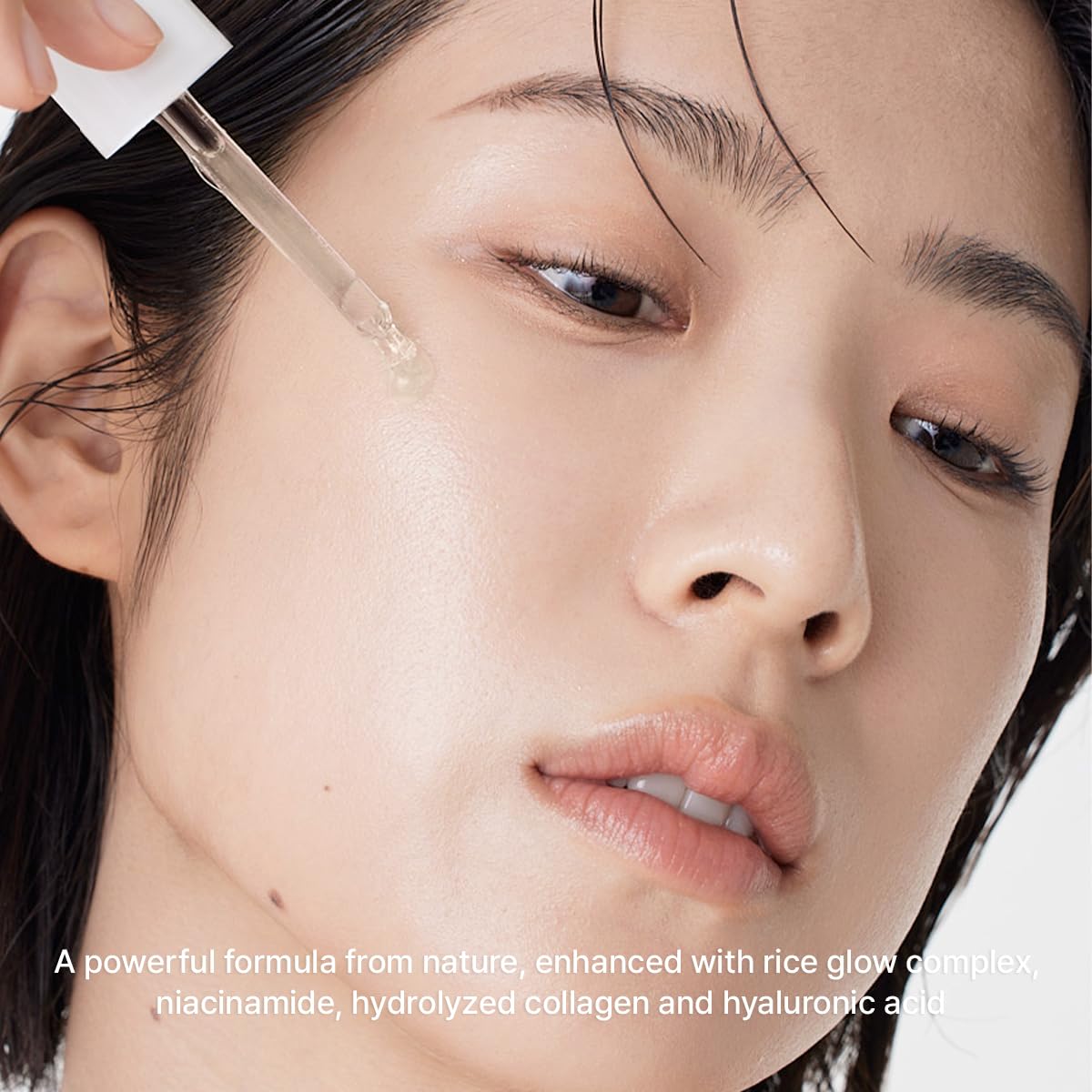 Arencia Rice Mucin Glow Serum, mejora la luminosidad, ideal para piel normal y seca.
