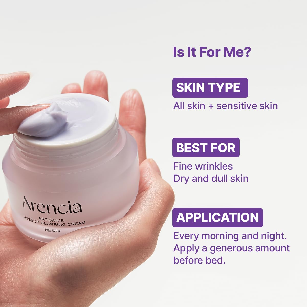 ARENCIA Crema apta para piel de todos los tonos y tipos