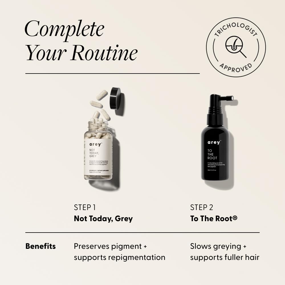 Arey To The Root lightweight oil-free formula on scalp.