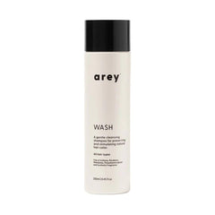 Arey Wash Shampoo promotes pigment preservation and healthier strands for daily use.