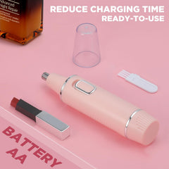 AREYZIN dual-edge-blade-trimmer ensures accurate cuts for nose, ears, and brows.