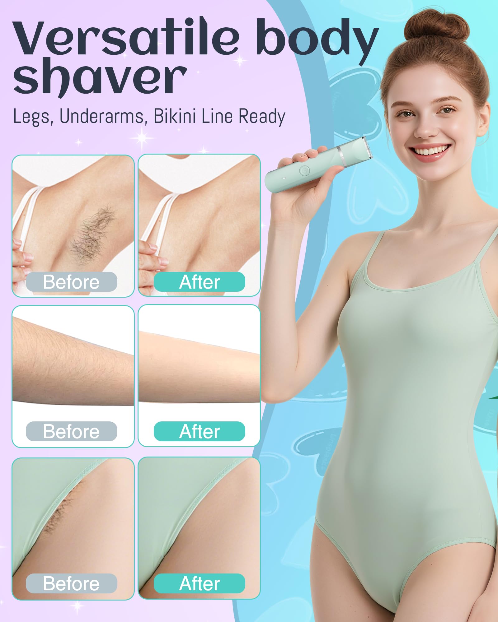 AREYZIN trimmer is compact and portable for travel and storage